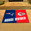 33.75" x 42.5" Patriots / Chiefs House Divided Rectangle Mat