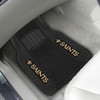 New Orleans Saints Black Deluxe Vinyl Car Mat, Set of 2