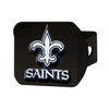 New Orleans Saints Hitch Cover - Chrome on Black