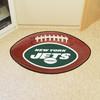 20.5" x 32.5" New York Jets Football Shape Mat