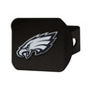 Philadelphia Eagles Hitch Cover - Chrome on Black