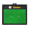 20" x 17" Pittsburgh Steelers with Logo Golf Hitting Mat