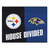 33.75" x 42.5" Steelers / Ravens House Divided Rectangle Mat