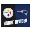 33.75" x 42.5" Steelers / Patriots House Divided Rectangle Mat