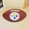 20.5" x 32.5" Pittsburgh Steelers Football Shape Mat