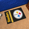 19" x 30" Pittsburgh Steelers Uniform Black Rectangle Starter Mat