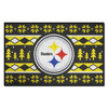 19" x 30" Pittsburgh Steelers Holiday Sweater Black Rectangle Starter Mat