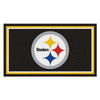 3' x 5' Pittsburgh Steelers Black Rectangle Rug