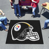 59.5" x 71" Pittsburgh Steelers Black Tailgater Mat