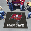 59.5" x 71" Tampa Bay Buccaneers Man Cave Tailgater Gray Rectangle Mat