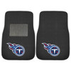 Tennessee Titans Embroidered Black Car Mat, Set of 2