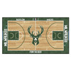 24" x 44" Milwaukee Bucks NBA Court Green Rectangle Runner Mat