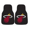 Miami Heat Black Carpet Car Mat, Set of 2