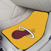 Miami Heat Yellow Carpet Car Mat, Set of 2