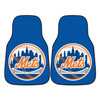 New York Mets Blue Carpet Car Mat, Set of 2