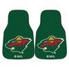 Minnesota Wild Green Carpet Car Mat, Set of 2