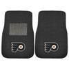 Philadelphia Flyers Embroidered Black Car Mat, Set of 2
