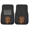 San Francisco Giants Embroidered Black Car Mat, Set of 2