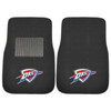 Oklahoma City Thunder Embroidered Black Car Mat, Set of 2