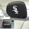 Chicago White Sox Embroidered Car Headrest Cover, Set of 2