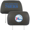 Philadelphia 76ers Embroidered Car Headrest Cover, Set of 2