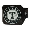 Texas Rangers Hitch Cover - Chrome on Black