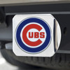 Chicago Cubs Hitch Cover - Team Color on Chrome