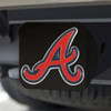 Atlanta Braves Hitch Cover - Team Color on Black