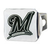 Milwaukee Brewers Hitch Cover - Chrome on Chrome