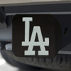 Los Angeles Dodgers Hitch Cover - Chrome on Black