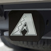 Arizona Diamondbacks Hitch Cover - Chrome on Black