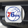 Philadelphia 76ers Hitch Cover - Team Color on Chrome