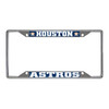 Houston Astros Chrome License Plate Frame