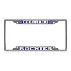 Colorado Rockies Chrome License Plate Frame