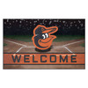 18" x 30" Baltimore Orioles Black Crumb Rubber Door Mat