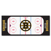 30" x 72" Boston Bruins Hockey Rink Black Rectangle Runner Mat