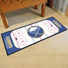 30" x 72" Buffalo Sabres Hockey Rink Navy Rectangle Runner Mat