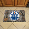 19" x 30" Edmonton Oilers Rectangle Camo Scraper Mat