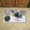 19" x 30" San Jose Sharks Rectangle Photo Scraper Mat