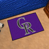 19" x 30" Colorado Rockies Purple Rectangle Starter Mat