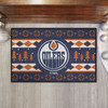 19" x 30" Edmonton Oilers Holiday Sweater Blue Starter Mat