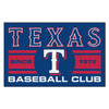 19" x 30" Texas Rangers Uniform Blue Rectangle Starter Mat