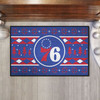 19" x 30" Philadelphia 76ers Holiday Sweater Blue Starter Mat