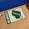 19" x 30" Milwaukee Bucks Uniform Green Rectangle Starter Mat