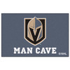 19" x 30" Vegas Golden Knights Man Cave Starter Gray Rectangle Mat
