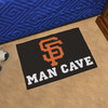 19" x 30" San Francisco Giants Man Cave Starter Black Rectangle Mat