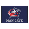 19" x 30" Columbus Blue Jackets Man Cave Starter Navy Rectangle Mat