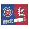 33.75" x 42.5" Cubs / Cardinals House Divided Rectangle Mat