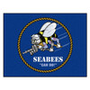 33.75" x 42.5" U.S. Navy Seabees All Star Blue Rectangle Rug