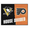 33.75" x 42.5" Penguins / Flyers House Divided Rectangle Mat